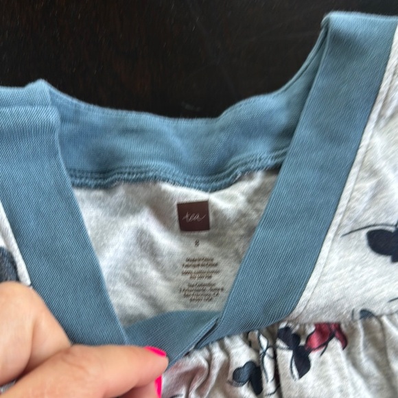 Tea Collection Casual Gray and Blue Dress - Picture 2 of 4